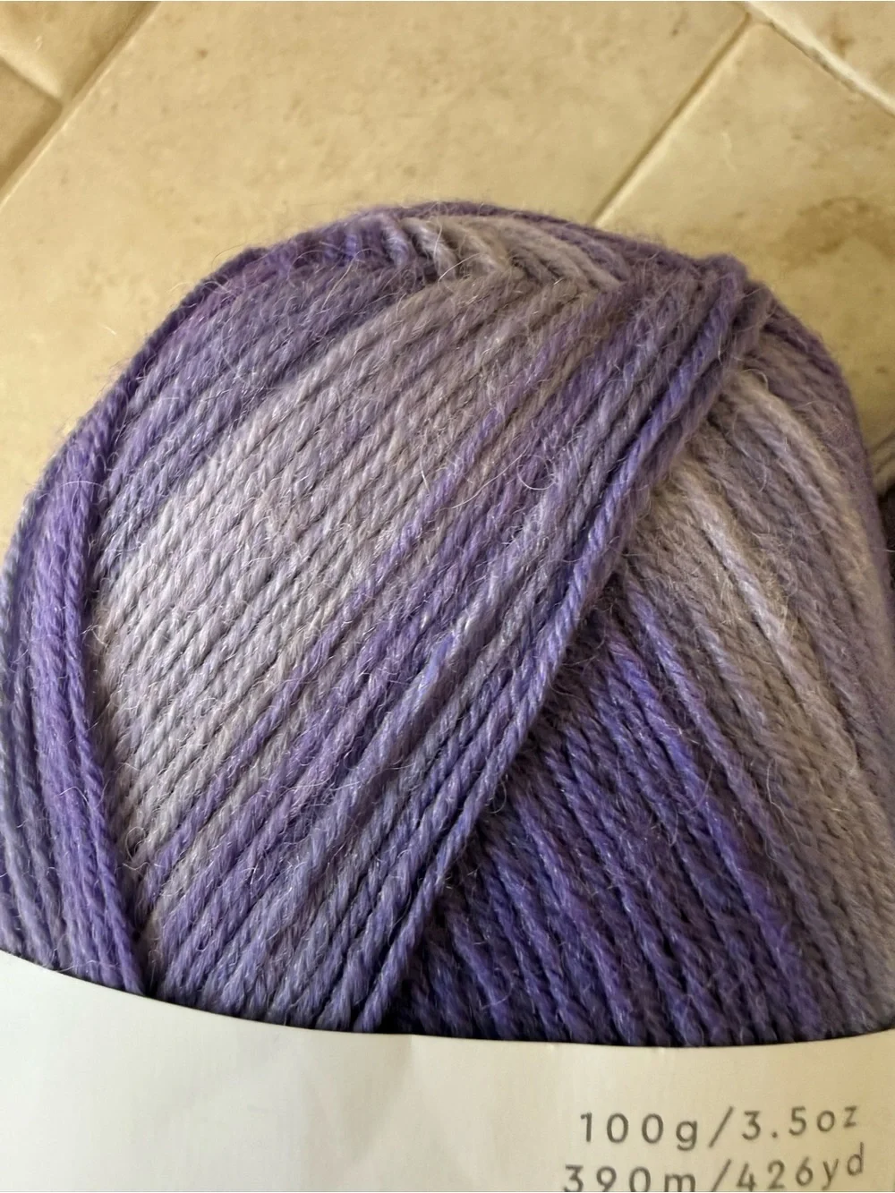 Paintbox Variegated Purple Sock Yarn - Stripes-Wisteria